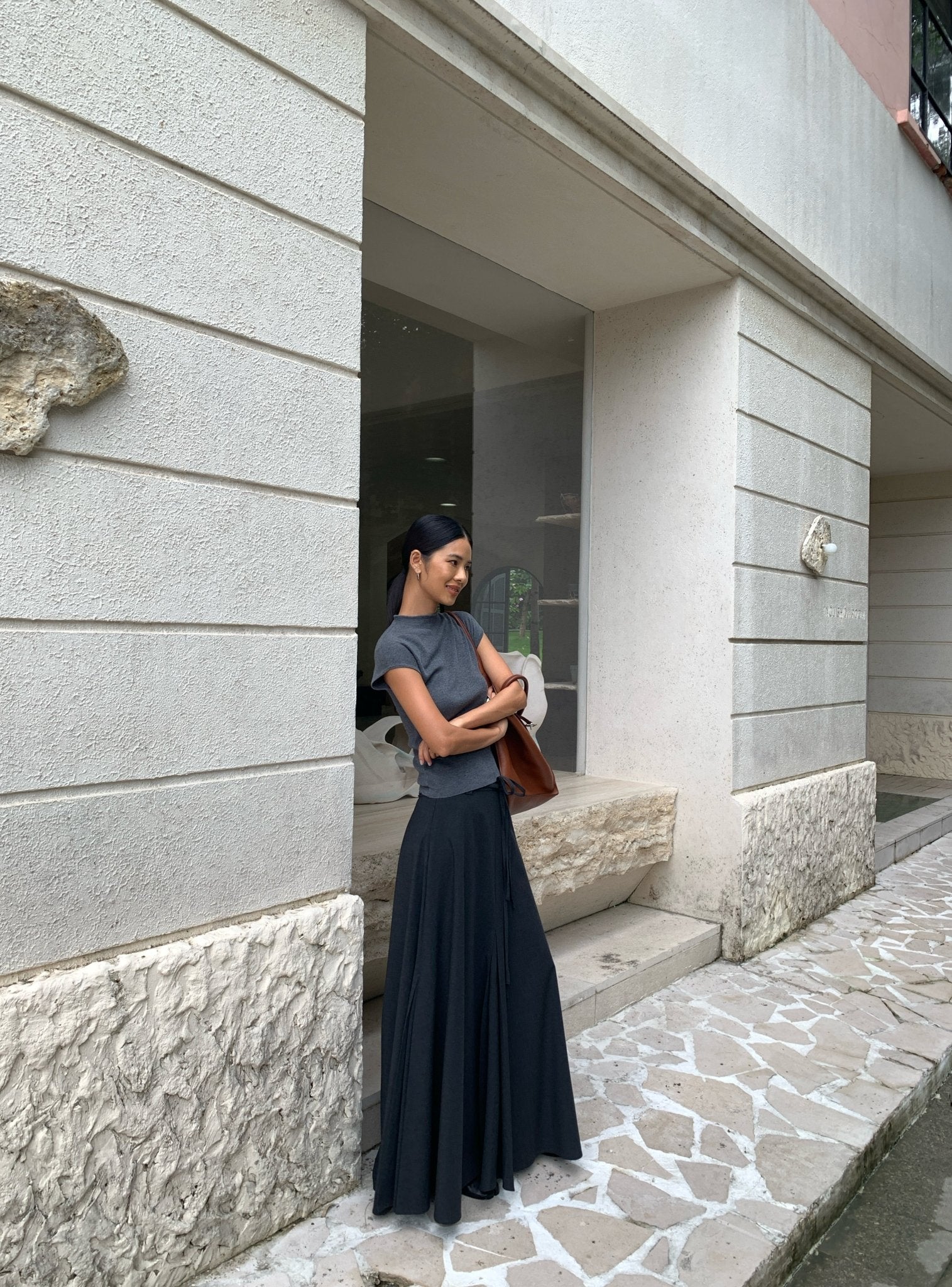 Relaxed A - line Skirt Workwear - Nettarei