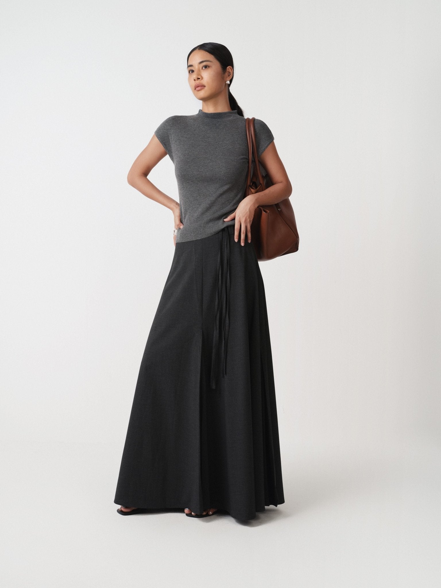 Relaxed A - line Skirt Workwear - Nettarei