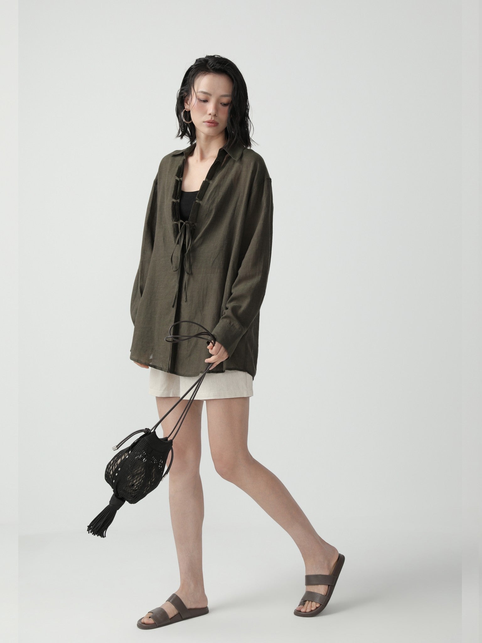 Relaxed Fit Minimalist Loose Shorts - Nettarei