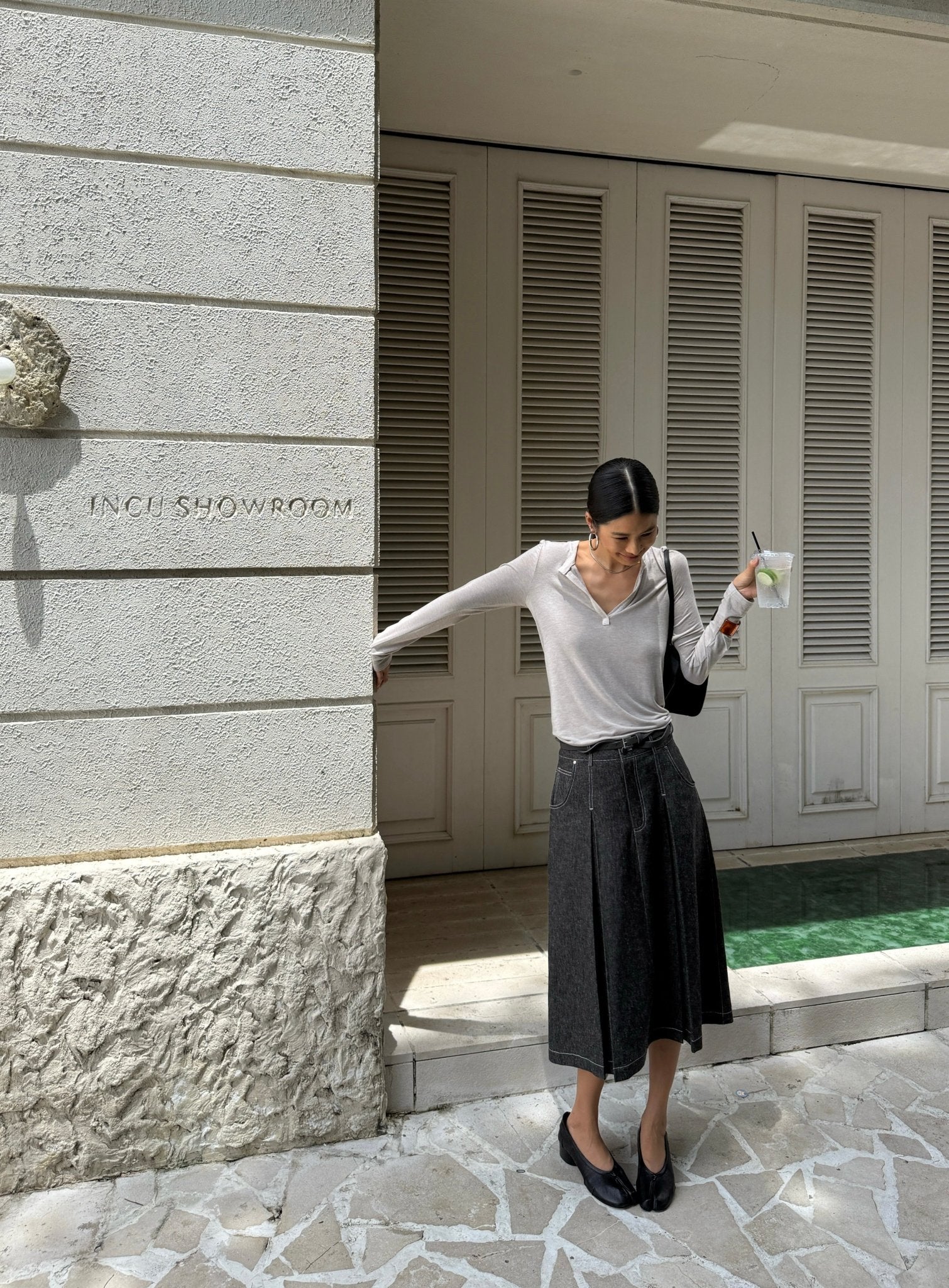 Relaxed Long Sleeve T-Shirt - Nettarei