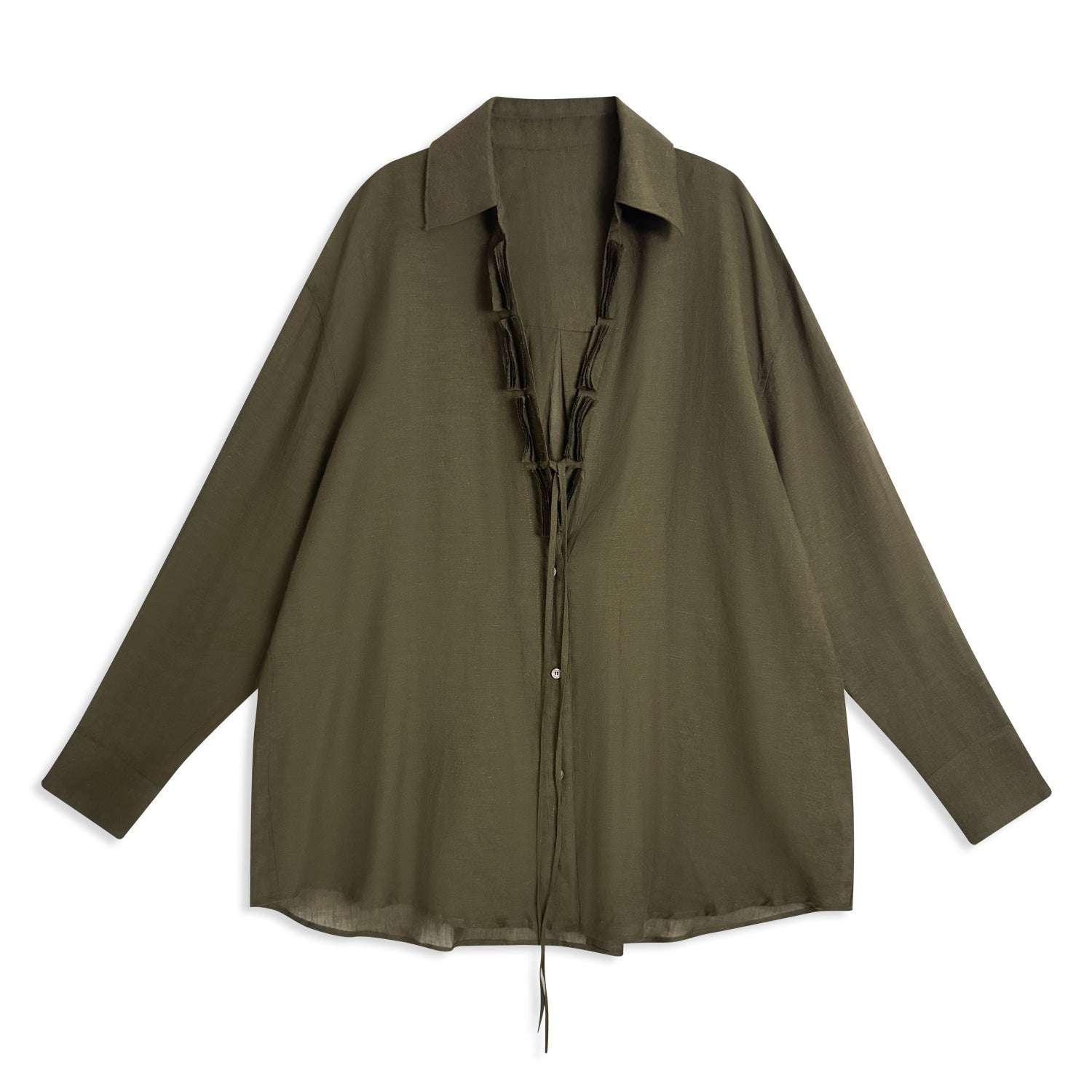 Relaxed Minimalist Oversize Shirt for Women - Nettarei