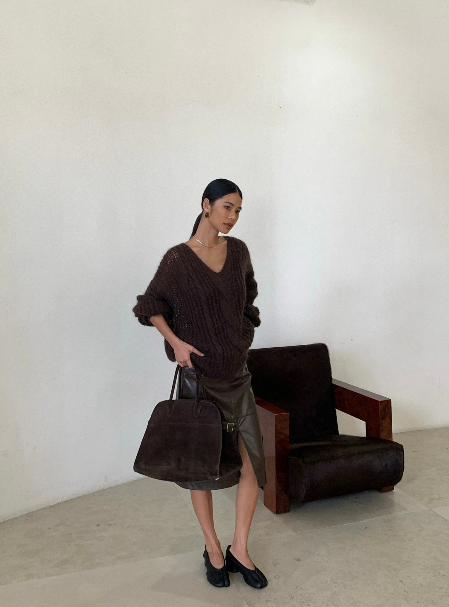 Relaxed Pencil Skirt Workwear - Nettarei