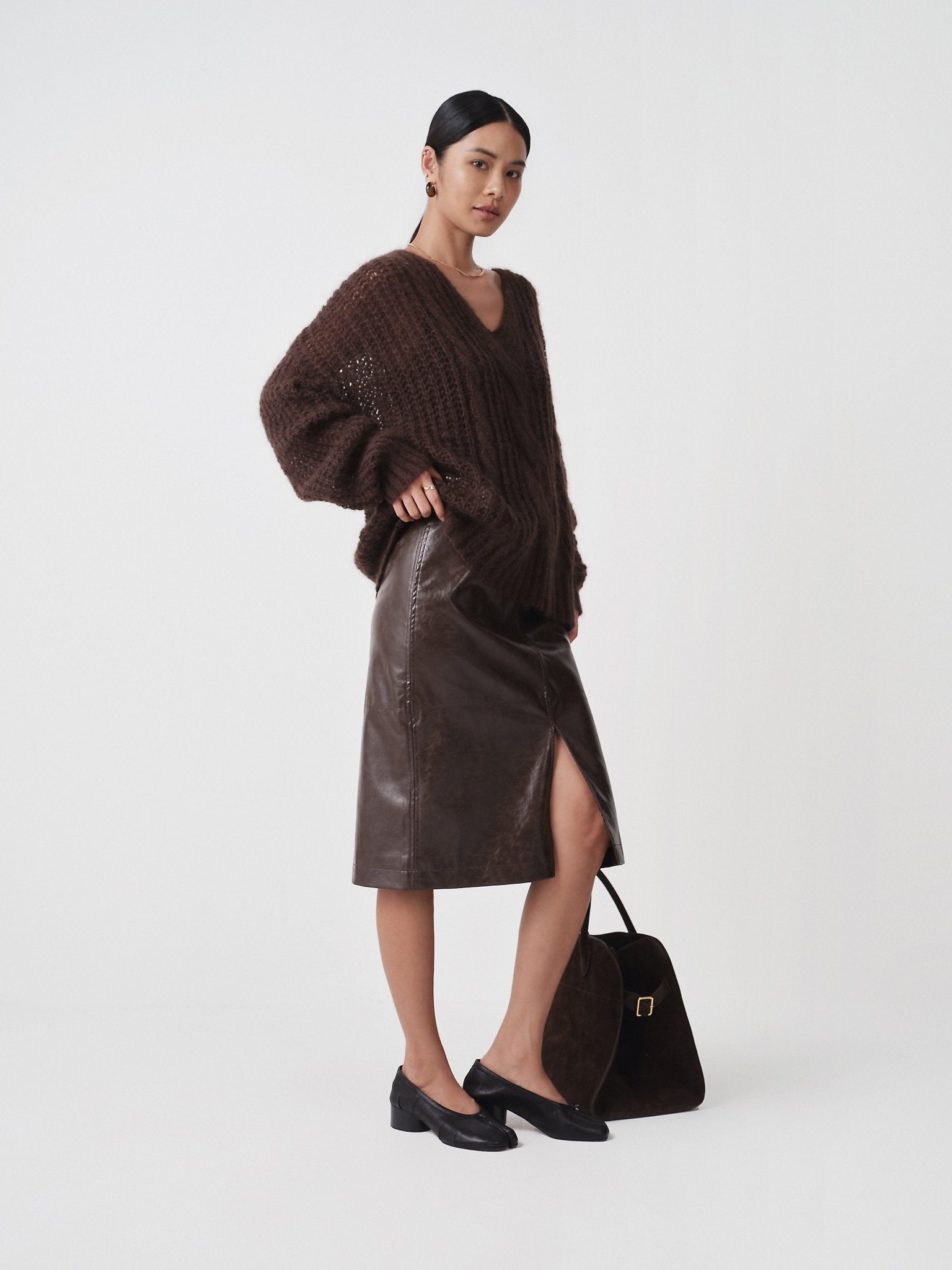 Relaxed Pencil Skirt Workwear - Nettarei