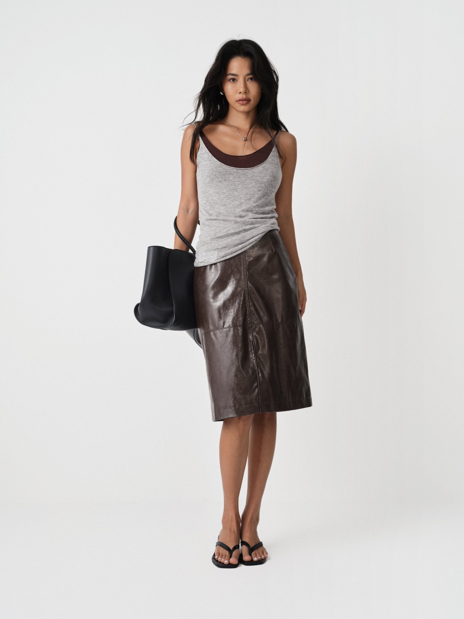 Relaxed Pencil Skirt Workwear - Nettarei