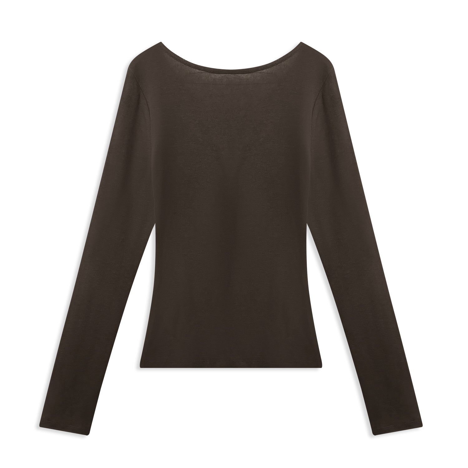 Sleek Fitted Batwing Top with Minimalist Charm - Nettarei