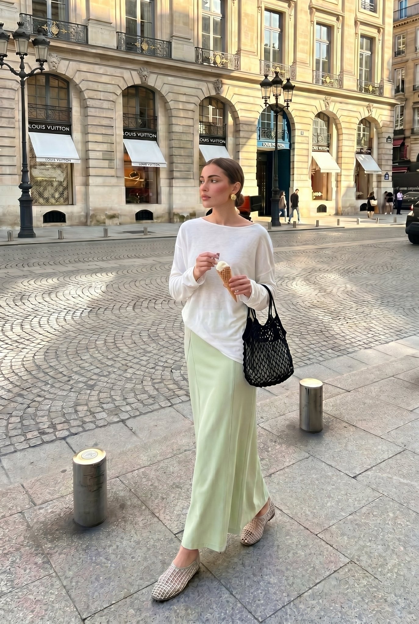 Sleek High-Waist Knit Skirt for Women - Nettarei