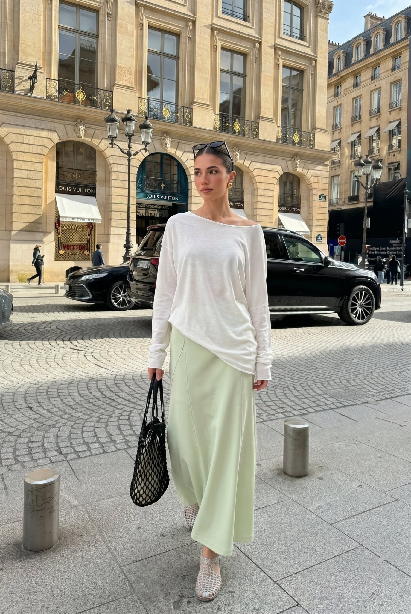 Sleek High-Waist Knit Skirt for Women - Nettarei