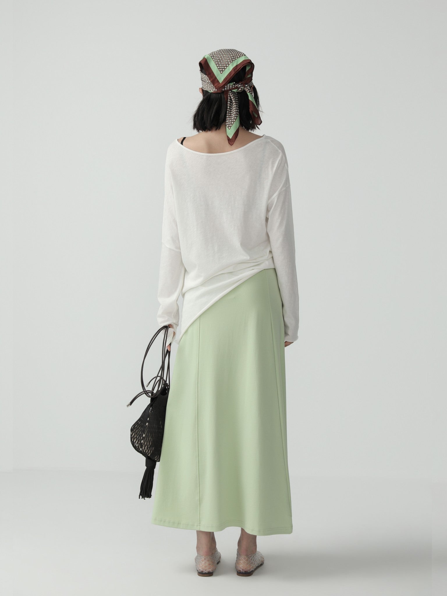Sleek High - Waist Knit Skirt for Women - Nettarei