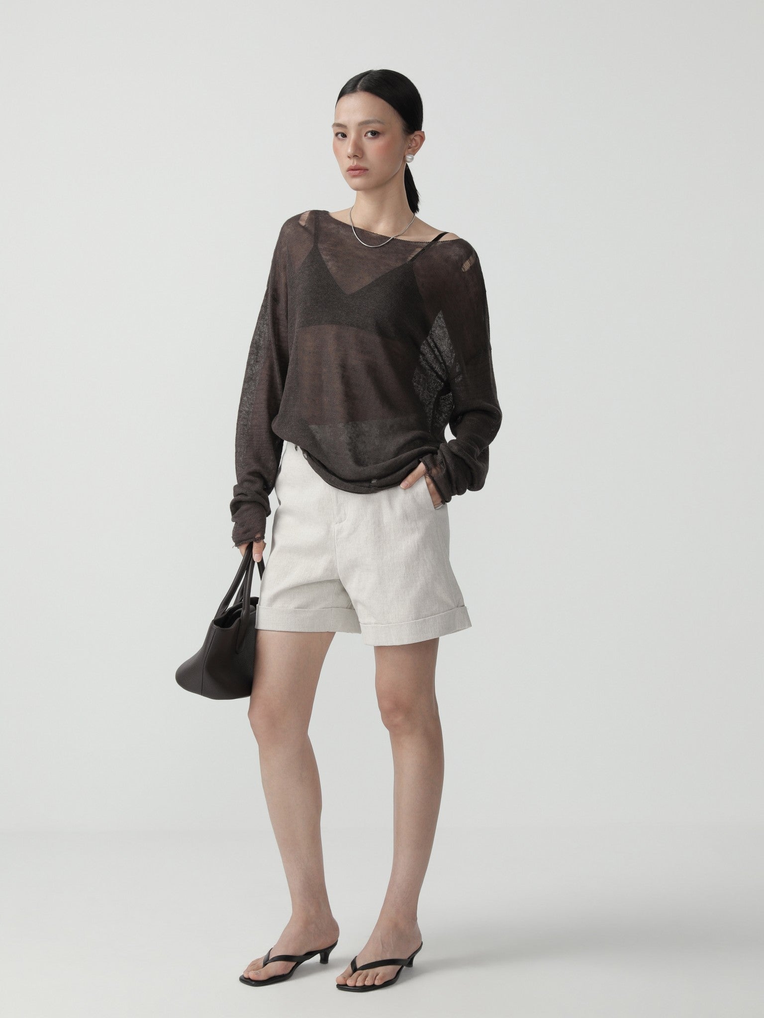Sleek High - Waist Shorts for Women - Nettarei