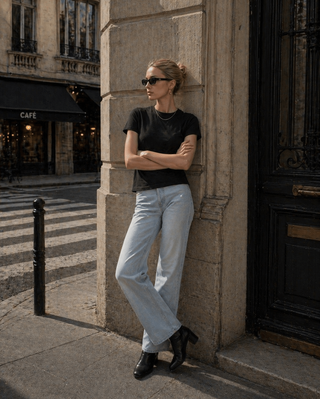 Sleek Minimal Modal Cotton Fitted T-Shirt - Nettarei