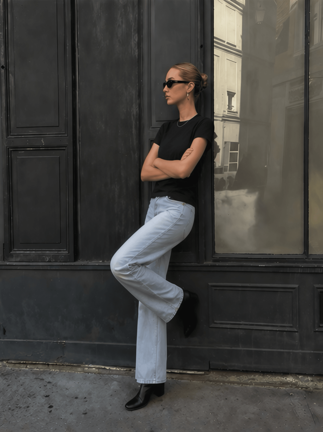 Sleek Minimal Modal Cotton Fitted T-Shirt - Nettarei