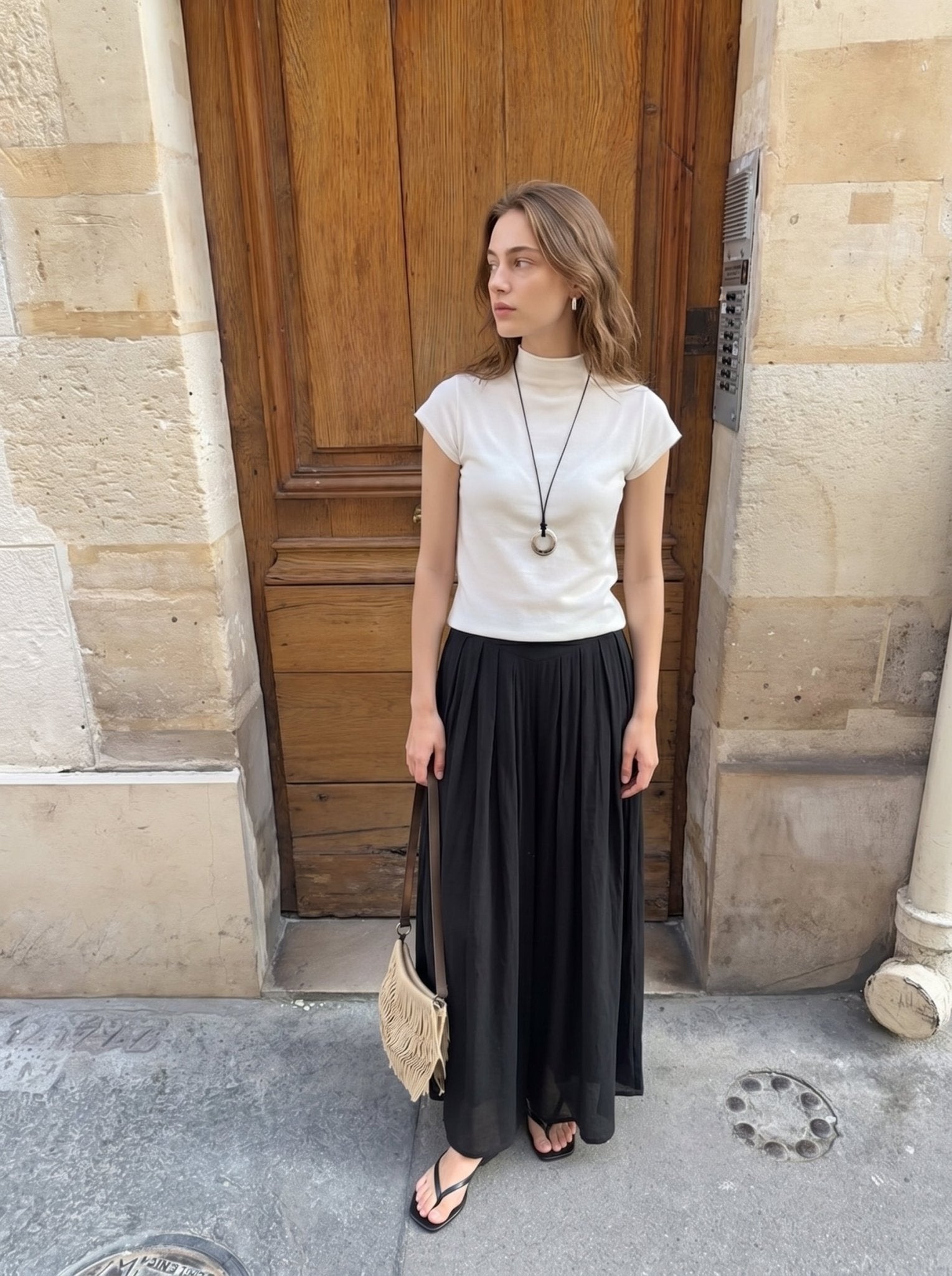 Sleek Minimalist Palazzo Pants - Nettarei