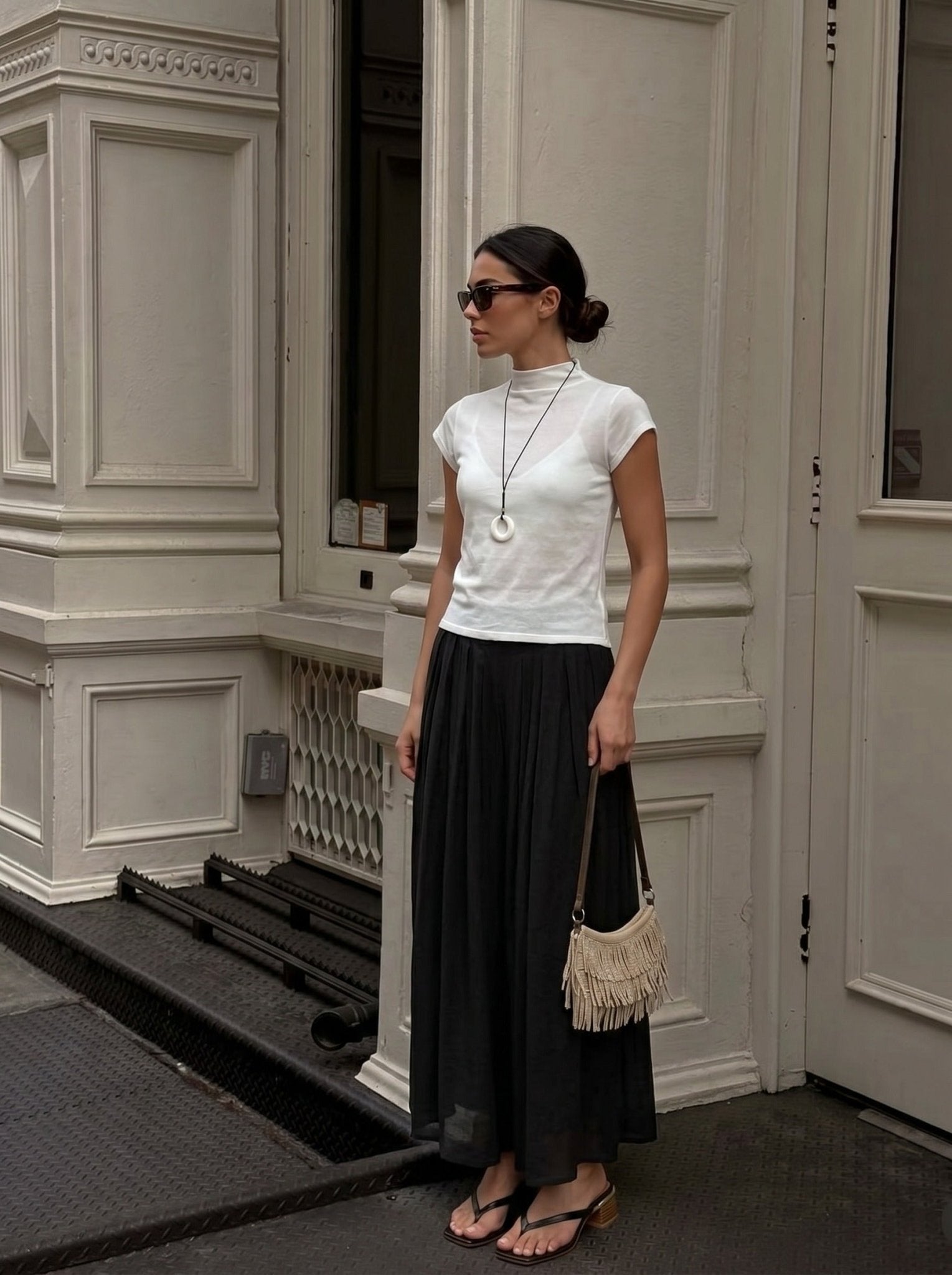 Sleek Minimalist Palazzo Pants - Nettarei