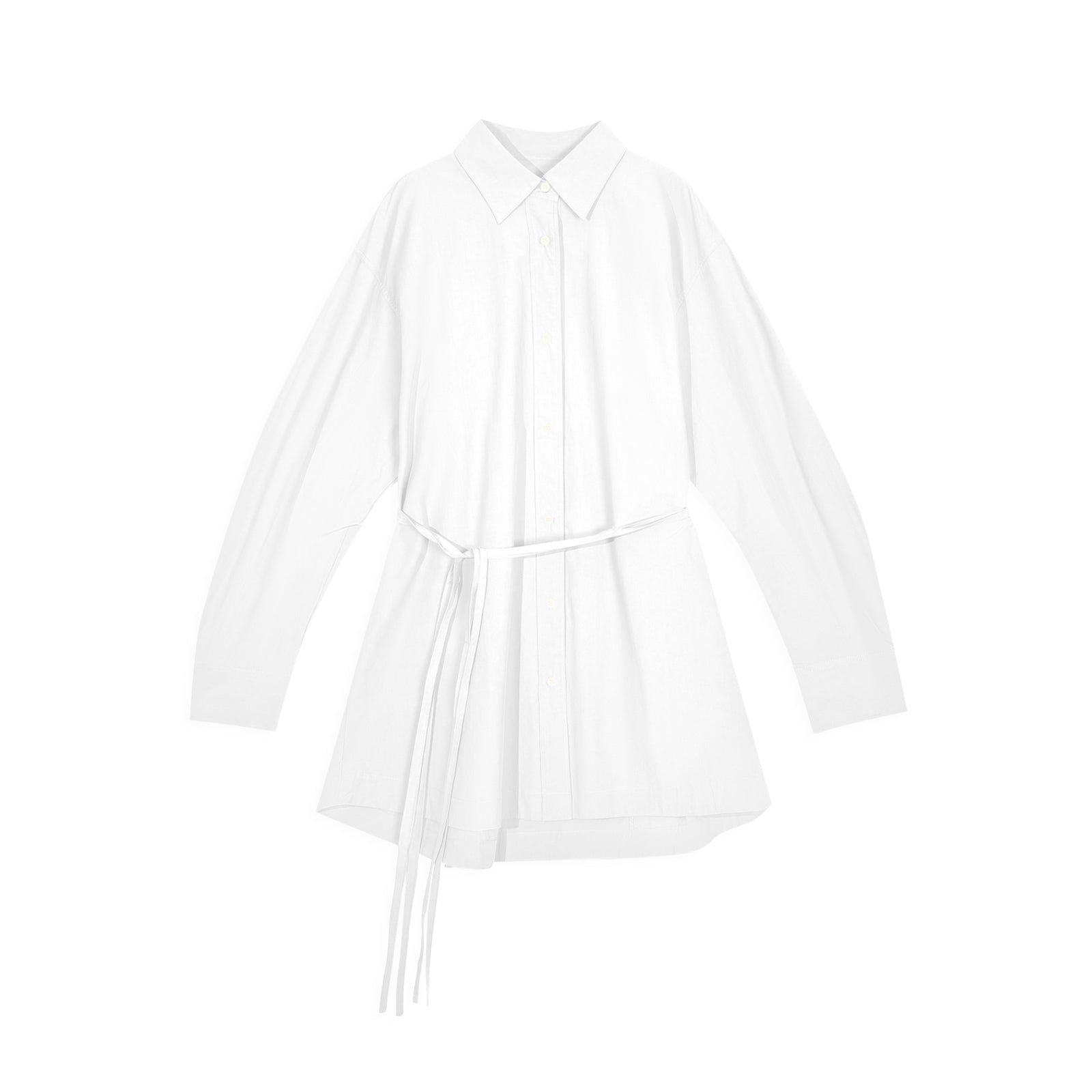 Slim Minimalist Shirt Dress for Women - Nettarei