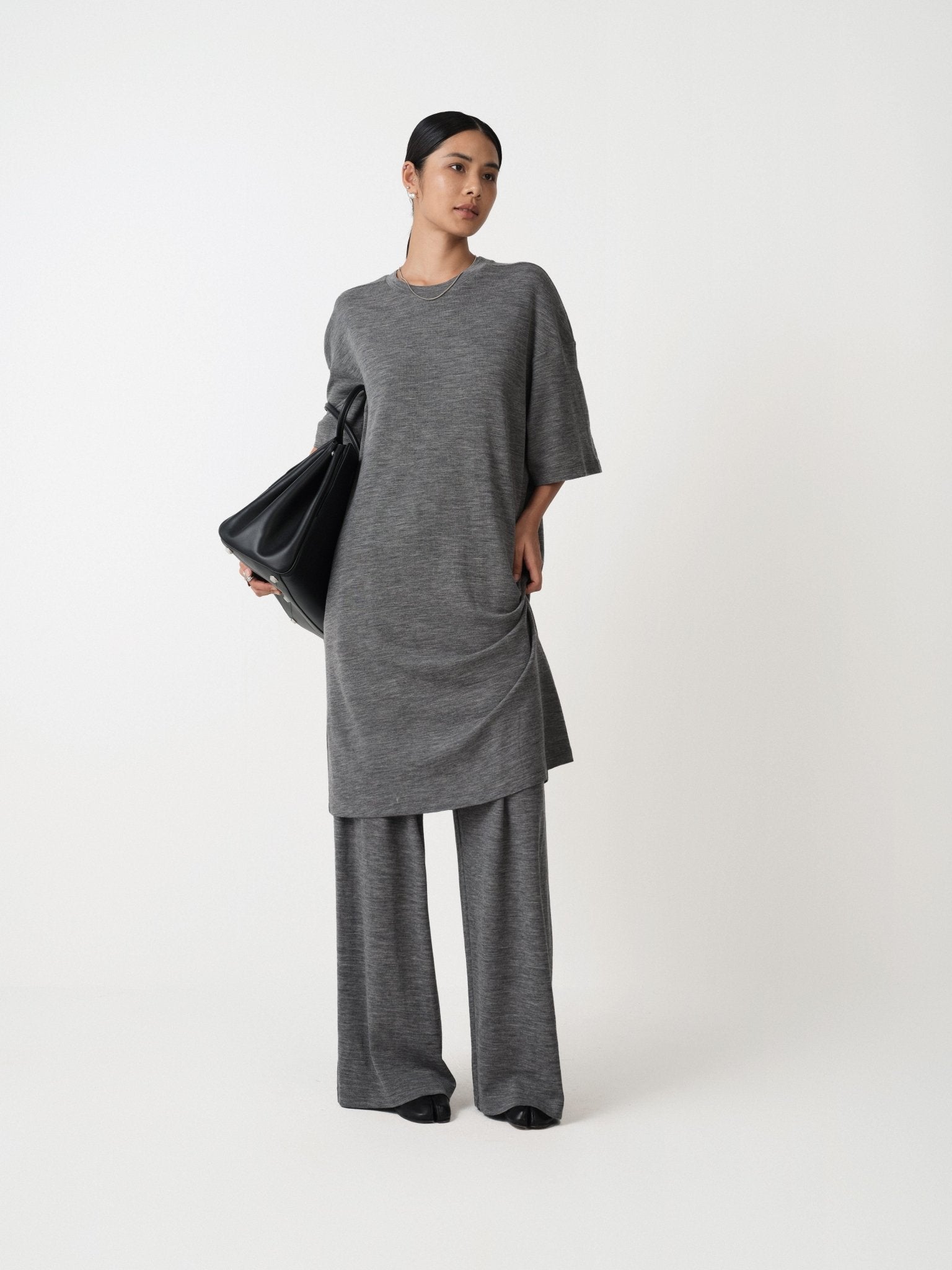Soft Wool Dress Leisure - Nettarei
