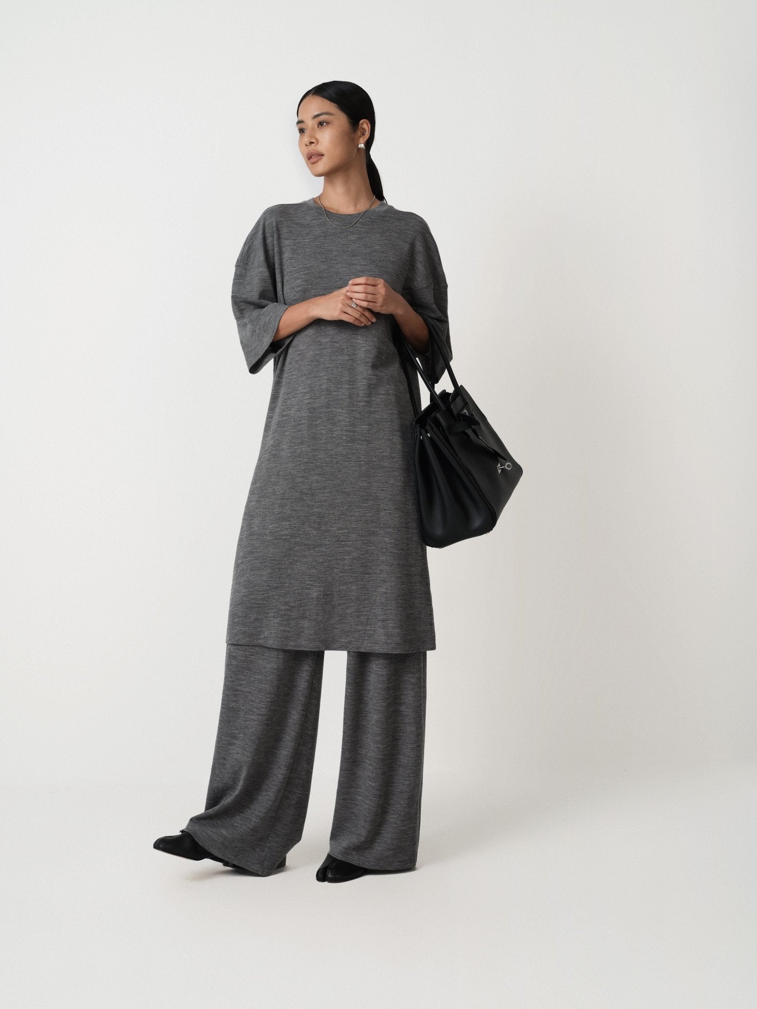 Soft Wool Wide - Leg Pants - Nettarei
