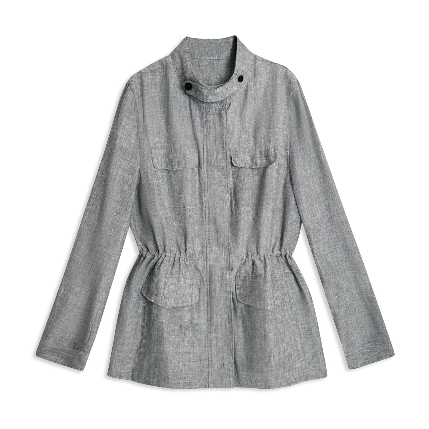 Stylish Minimal Cargo Jacket for Women - Nettarei