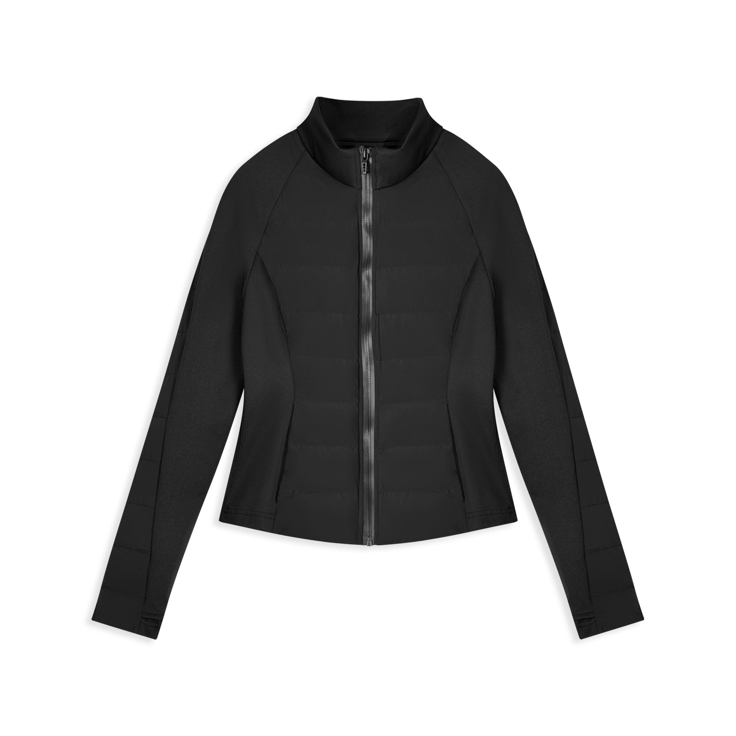 Tailored Stand - Collar Slim Zip Jacket - Nettarei