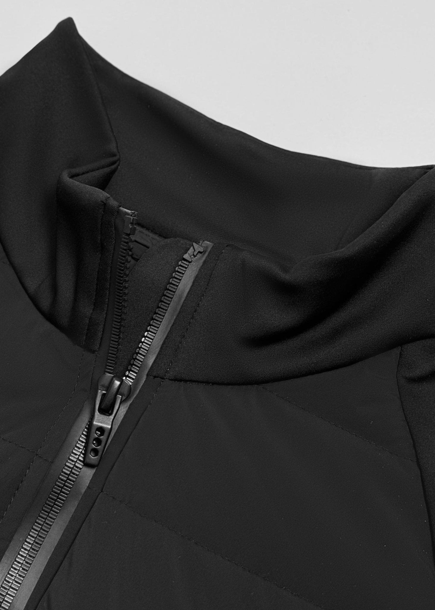 Tailored Stand - Collar Slim Zip Jacket - Nettarei